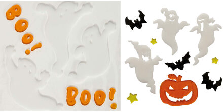 Horror gel raamstickers Spoken - 2x vellen - Halloween thema decoratie/versiering