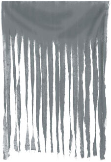 Horror/halloween deco wand/muur/plafond gordijn stof - grijs - 100 x 200 cm - griezel uitstraling