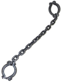 Horror Halloween decoratie ketting met boeien - Feestartikelen/versiering voor in kerkers - boef Grijs