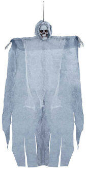 Horror/halloween decoratie skelet/geraamte pop - geest/spook - hangend - 60 cm