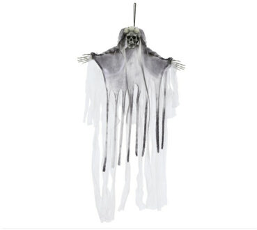 Horror/halloween decoratie skelet/geraamte spook bruid pop - hangend - 70 cm