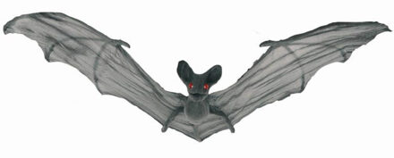 Horror hangdecoratie vleermuis grijs - 50 cm - Halloween decoratie dieren