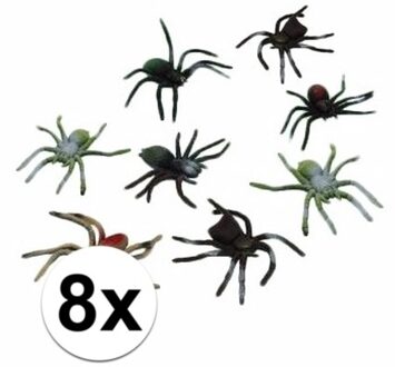 Horror insecten spinnetjes 8 stuks 10 cm