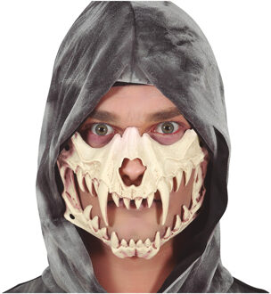 Horror masker skelet tanden - PVC - volwassenen - Halloween - doodskop - verkleedmasker