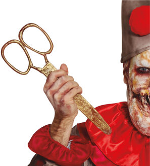 Horror schaar - 25 cm - kunststof - Halloween accessoires - nep wapens