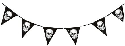 Horror schedel vlaggenlijn/slinger 360 cm Halloween decoratie Multi