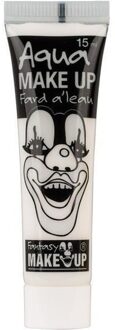 Horror schmink op waterbasis - wit - tube 15 ml - Schminken - Halloween - Carnaval - Make-up