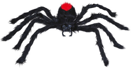 Horror spin groot - Halloween decoratie/versiering - zwart - 60 cm