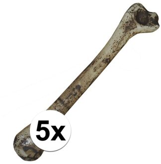 Horror Thema Decoratie Bot - 5x - 34 cm - Halloween - Kerkhof Versiering Multi