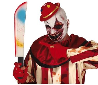 Horror verkleed slagersmes/kapmes gekleurd 54 cm