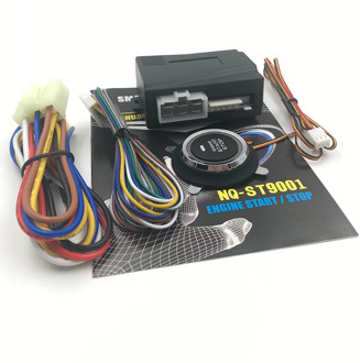 Hot 12V Car Alarm Car Engine Push Start Button RFID Lock Ignition Starter Keyless Entry Start Stop Anti-theft System NQ-ST9001