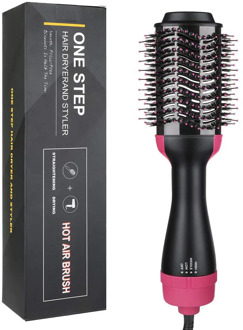 Hot Air Brush Hair Dryer Brush and Volumizer One Step Blow Straightener Curler Curling Iron Hair Styler Comb Secador De Cabelo