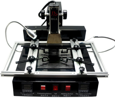 Hot air smd soldering station bga rework station ir model ly m770 220V 2 zones manual operation 1900W automatic