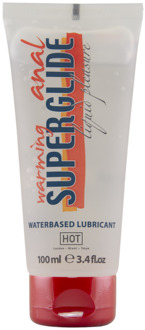 Hot Anal Superglide Warming Liquid Pleasure - Waterbased Lubricant - 100 ml