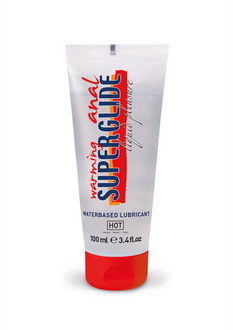Hot Anal Superglide Warming Liquid Pleasure - Waterbased Lubricant - 3 fl oz / 100 ml