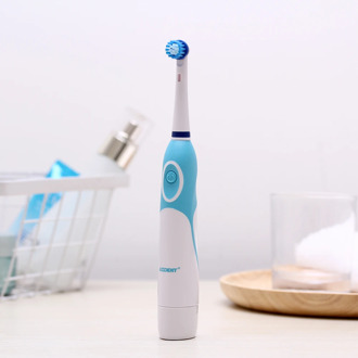 Hot AZDENT AZ-OC2 Rotating Electric Toothbrush Battery Operated 4 Heads Oral Hygiene Health Products No Rechargeable Tooth Brush