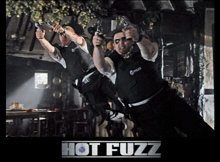 Hot Fuzz Pub Scene Unisex T-Shirt - Black - M Zwart