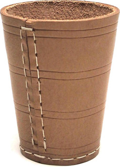 HOT Games Dobbelbeker Leder (8x10cm)