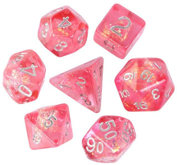 HOT Games Dobbelstenen Set - Bubblegum Candy (7-delig)