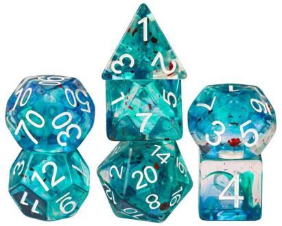 HOT Games Dobbelstenen Set - Foil Swirl (7-delig)