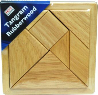 HOT Games Tangram Rubberwood (12 x 12 cm)