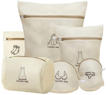 Hot Laundry Bag Washing Machine Bag with Zipper for Delicates Lingerie Blouse Bra Travel Storage Organizer Bags 6 Set