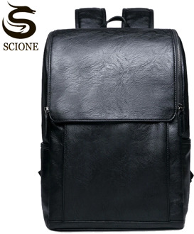 Hot Men Top PU Backpacks School Bags for Teenagers Boys Large Capacity Laptop Backpack Fashion Men Travel Backpack