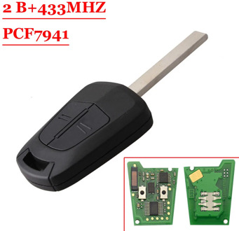 Hot offer(1pcs) Factory quality 2 Button Remote Control Car Key 433Mhz PCF7941 Chip For Opel Vauxhall Astra
