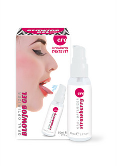 Hot Oral Optimizer - Deepthroat Gel - Strawberry - 2 fl oz / 50 ml