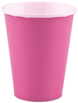 Hot Pink Drinkbekers 250ml (8st) Roze