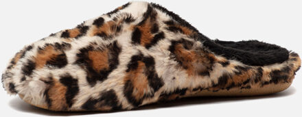 Hot Potatoes Pantoffels bruin Imitatiebont Combinatie - 33