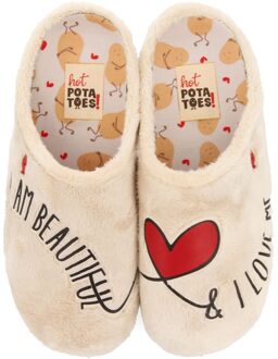 Hot Potatoes Pantoffels Raften 70150_05 Beige maat