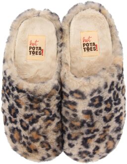 Hot Potatoes Pantoffels Rosholt 70105_10 Bruin maat