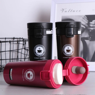 HOT Premium Travel Coffee Mug Stainless Steel Thermos Tumbler Cups Vacuum Flask Thermo Water Bottle Tea Mug Thermocup