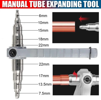 Hot Refrigeration Copper Pipe Tube Expanders Manual Tube Expander Air Conditioner Swaging Kit Install Repair Hand Expanding Tool