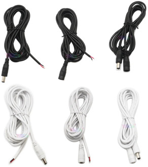 Hot Sale 0.5m 1m 2m 3m 5M DC 5.5 X 2.1 mm DC cable connector Power Plug with extension wire DC female and Male Jack adapter