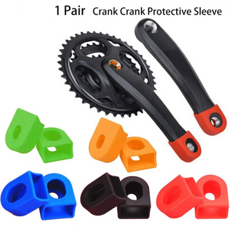 Hot Sale 1pair(2PCS) Silicon Bicycle Crank Arm Boots/Protectors Bike MTB Crankset Protective Bicycle Accessories High Quality