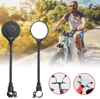 Hot Sale Bicycle Mirror Motorcycle Rearview Mirror Electric Vehicle Hose Adjustment Large Screen Rearview Mirror Convex Mirror