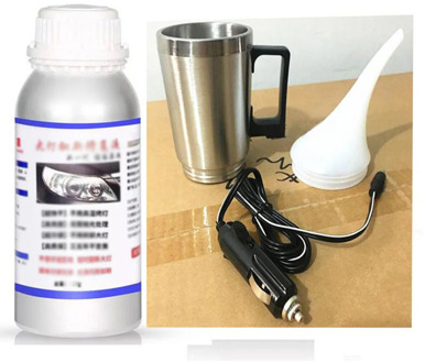 Hot Sale Car Headlight Lens Restoration Kit Atomizer Spray Cup+2*Lid+50ml Refurbish Fluid