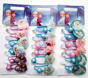 Hot Sale Frozen 2 Hair Rope Rubber Band Glitter Baby Girl Headdress Princess Elsa Clothes Children Kid Hair Accessories Festival