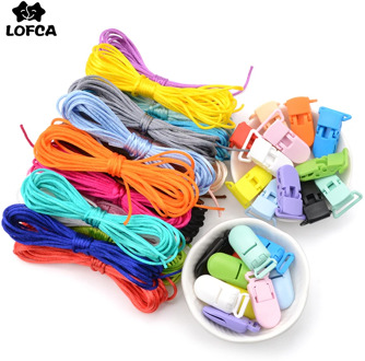 HOT SALE Plastic Clasps For Necklace Making Baby Nipple Plastic Clip Pacifier Clip Chain For Teething Handmade Satin Jewelry