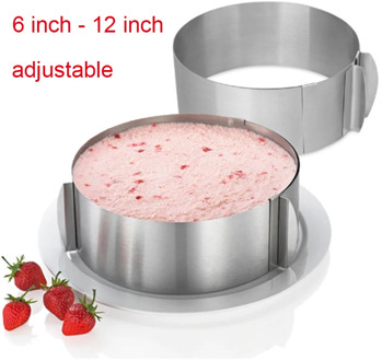 Hot sale round cake mold adjustable 6-12 inch cake ring baking tool mousse ring