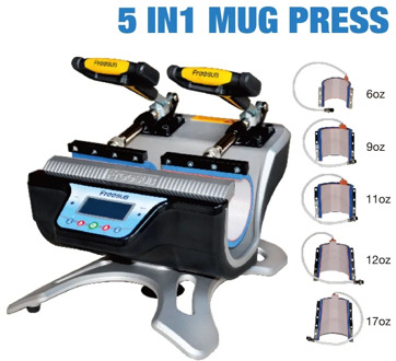 Hot sale ST-510 Double Station Mug Press Machine Sublimation Heat Press Machine for 6oz ,9oz .11oz ,12oz,17oz Mugs Cups Printing