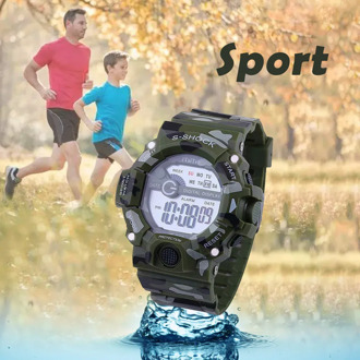 Hot Sale Waterproof Children Watch Boys Girls LED Digital Sports Watches Silicone watch kids Casual Watch Gift 2019 reloj A4