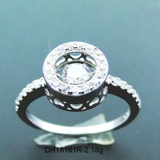 Hot Selling 100% 925 Sterling Silver Dancing CZ Ring For Women Engagement Wedding Party Birthday Gift Jewelry