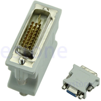 Hot Selling 15 Pin VGA Female to DVI-D Male Adapter Converter LCD Dls HOmeful