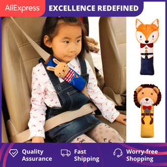 Hot Selling Car Cartoon Shoulder Sleeve Baby Safety Seat with Anti-Le Neck Protective Case Chest & Harness Clips