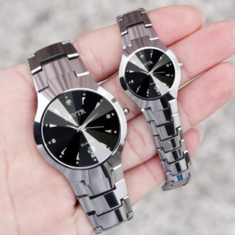 Hot Selling Couple Watch LSVTR Men Women Tungsten Steel Watch Ladies Quartz Lover Watch Gift To Husband and Wife Dropshipping