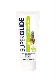 Hot Superglide - Edible Waterbased Lubricant - Pineapple - 3 fl oz / 75 ml