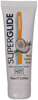 Hot Superglide Eetbaar Waterbasis Glijmiddel - 3 fl oz / 75 ml